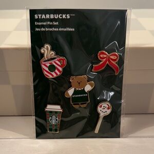 Starbucks Festive Enamel Pin Collection
